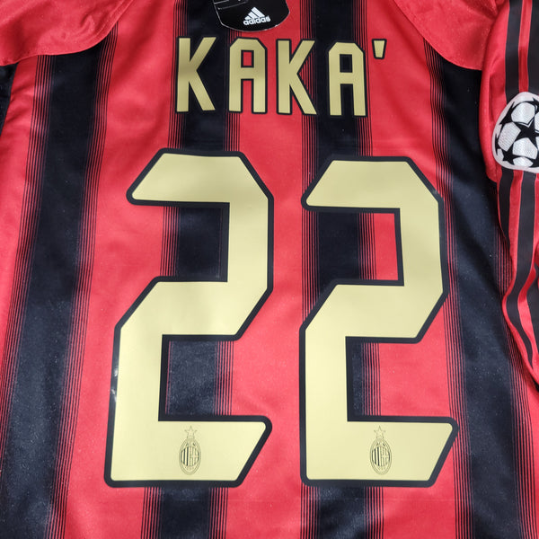 Kaka AC Milan 2004 2005 UEFA Long Sleeve Home Soccer Jersey Shirt BNWT XL SKU# 302712