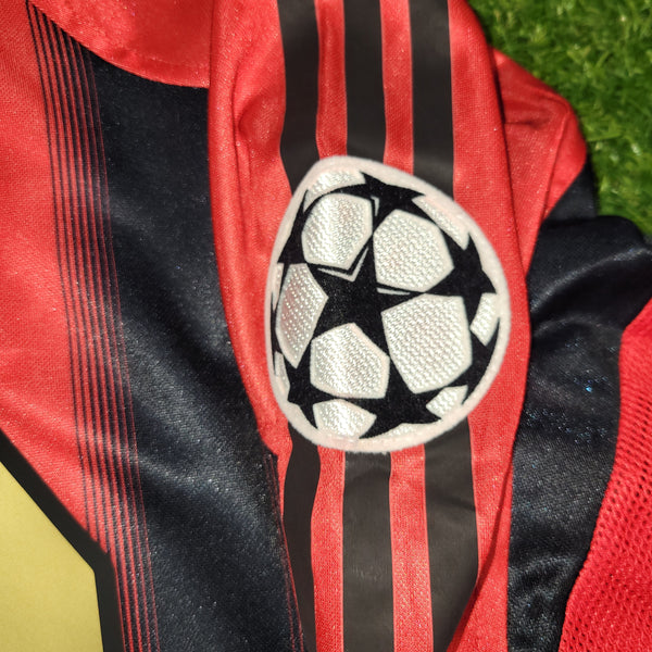 Kaka AC Milan 2004 2005 UEFA Long Sleeve Home Soccer Jersey Shirt BNWT XL SKU# 302712