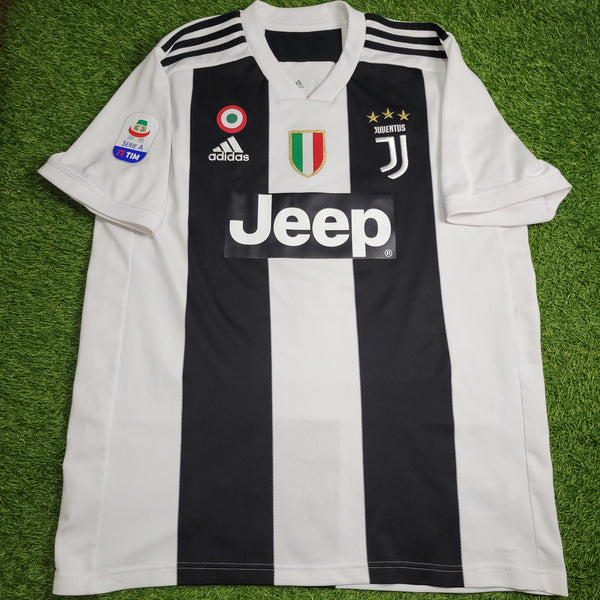 Cristiano Ronaldo Juventus 2018 2019 DEBUT Soccer Jersey Shirt L SKU# CF3489