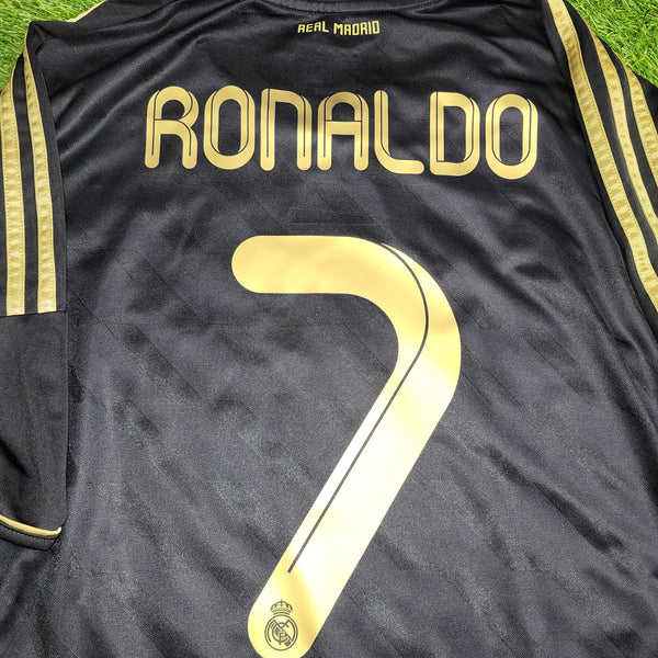 Cristiano Ronaldo Real Madrid 2011 2012 Away Soccer Jersey Shirt XL SKU# V13642