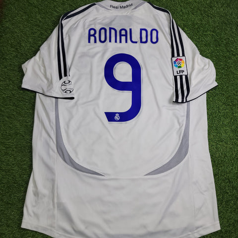 Ronaldo Real Madrid 2006 2007 Home Soccer Jersey Shirt L SKU# 060879