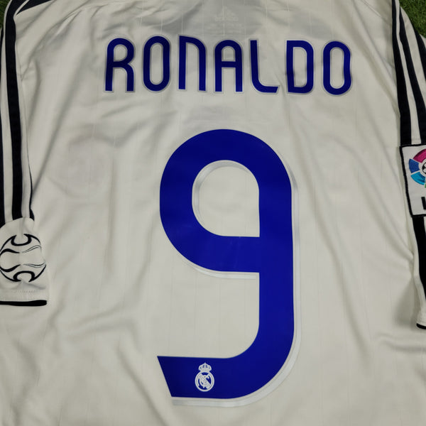 Ronaldo Real Madrid 2006 2007 Home Soccer Jersey Shirt L SKU# 060879