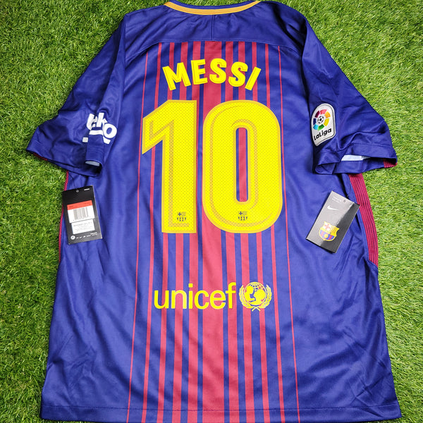 Messi Barcelona 2018 2019 Home Soccer Jersey Shirt BNWT L SKU# 847255-457