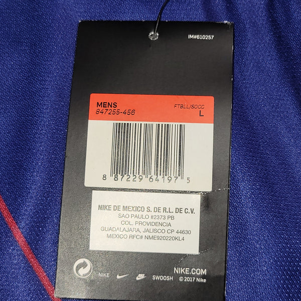 Messi Barcelona 2018 2019 Home Soccer Jersey Shirt BNWT L SKU# 847255-457