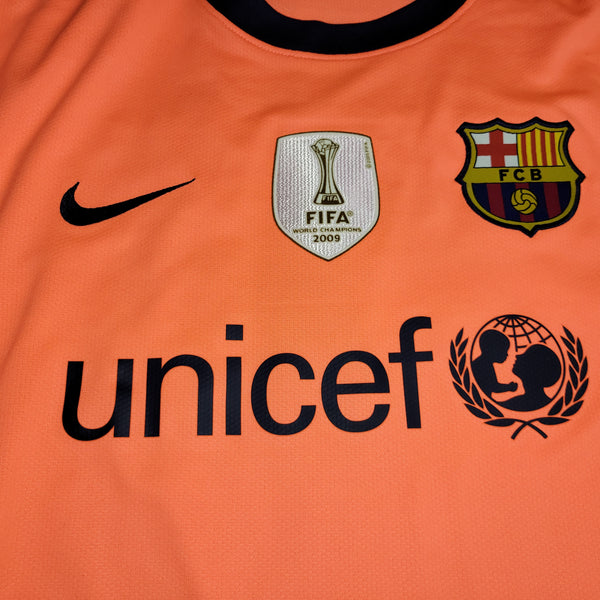 Ibrahimovic Barcelona DEBUT SEASON 2009 2010 Long Sleeve Away Soccer Jersey Shirt XL SKU# 355021-870