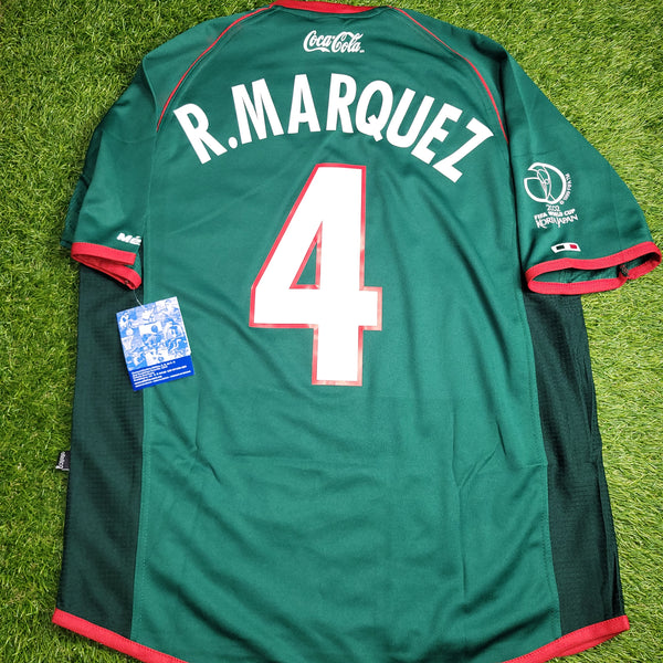 Marquez Mexico Atletica 2002 WORLD CUP Soccer Home Jersey Shirt BNWT M