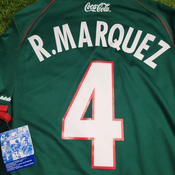 Marquez Mexico Atletica 2002 WORLD CUP Soccer Home Jersey Shirt BNWT M