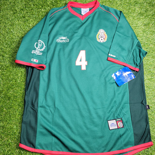 Marquez Mexico Atletica 2002 WORLD CUP Soccer Home Jersey Shirt BNWT M
