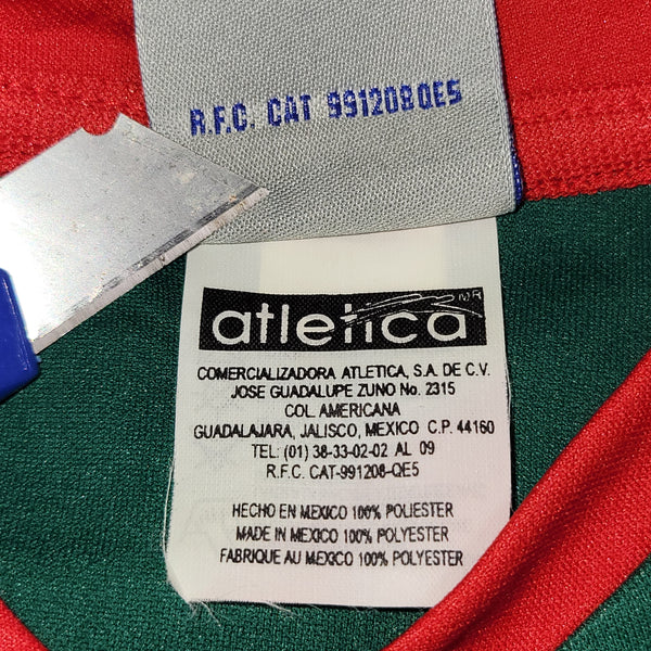 Marquez Mexico Atletica 2002 WORLD CUP Soccer Home Jersey Shirt BNWT M