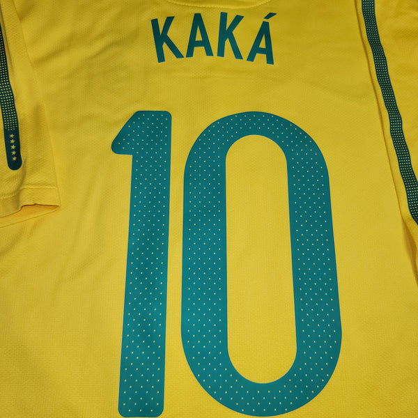 Kaka Brazil WORLD CUP 2010 Soccer Jersey Shirt L SKU# 371433-703