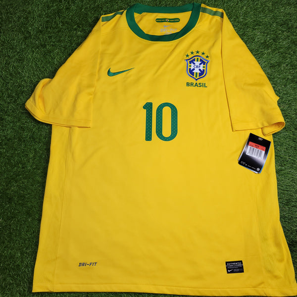 Kaka Brazil WORLD CUP 2010 Soccer Jersey Shirt L SKU# 371433-703