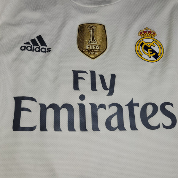 Benzema Real Madrid 2015 2016 UEFA ADIZERO PLAYER ISSUE Soccer Jersey Shirt L SKU# S12654