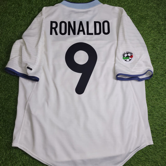 Ronaldo Inter Milan 2000 2001 Away Jersey Shirt L - ForeverSoccerJerseys