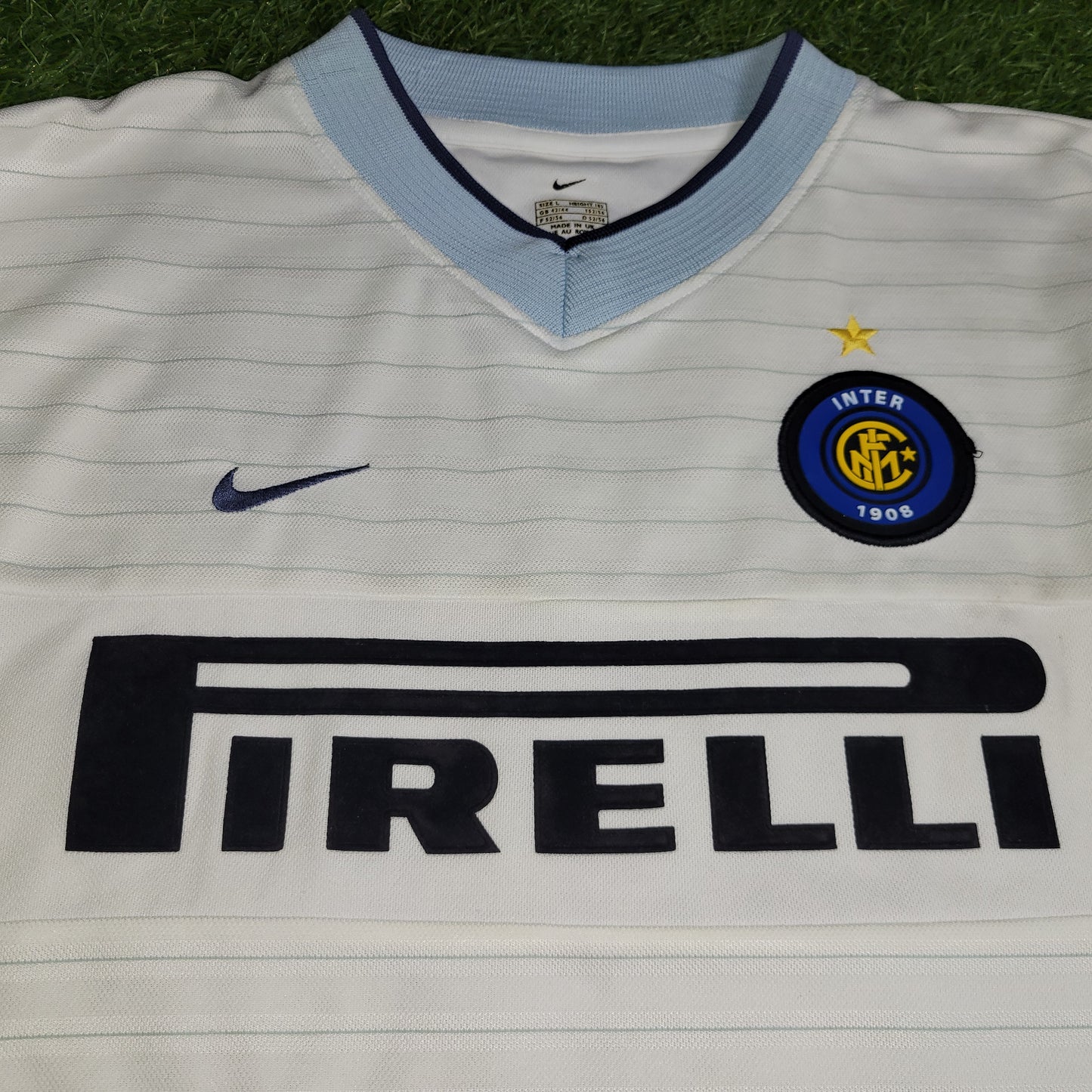 Ronaldo Inter Milan 2000 2001 Away Jersey Shirt L - ForeverSoccerJerseys