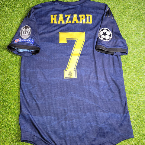 Hazard Real Madrid 2019 2020 CLIMACHILL PLAYER ISSUE Away Soccer Jersey Shirt M SKU# DW4446