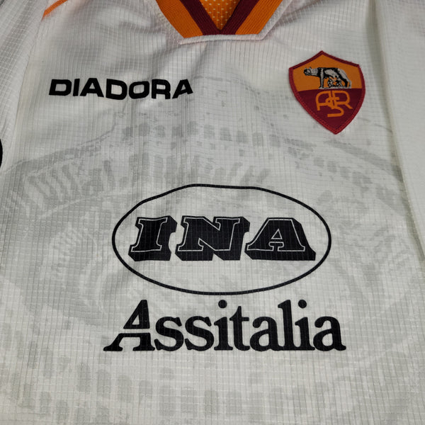 Totti As Roma Diadora 1997 1998 Away Soccer Jersey Maglia M