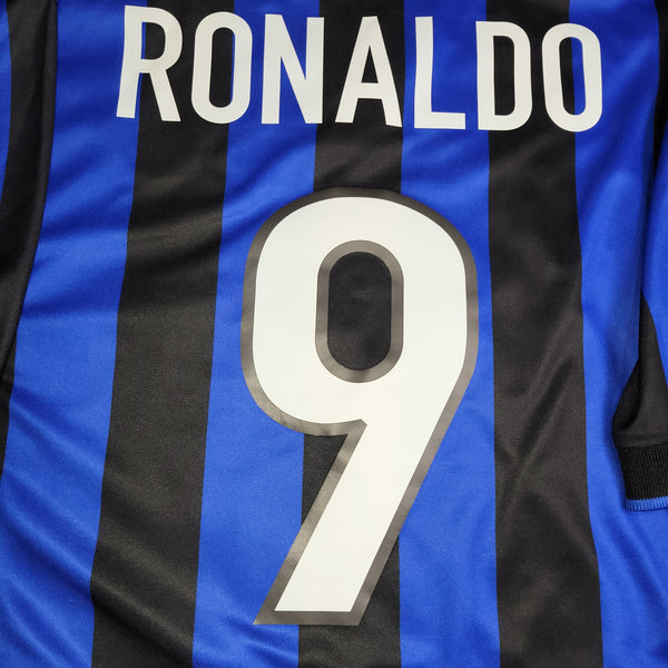 Ronaldo Inter Milan Nike 1998 1999 UEFA Soccer Jersey Shirt L