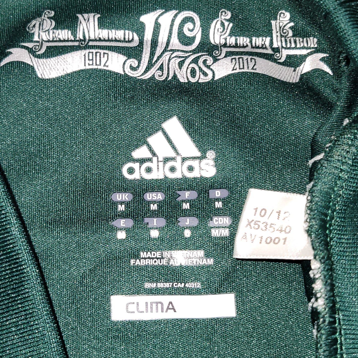 Cristiano Ronaldo Real Madrid 2012 2013 UEFA Third Soccer Jersey Shirt M SKU# X53540