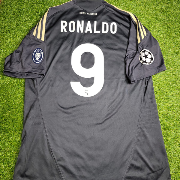 Cristiano Ronaldo Real Madrid 2009 2010 DEBUT SEASON Soccer Third Jersey Shirt L SKU# E84329
