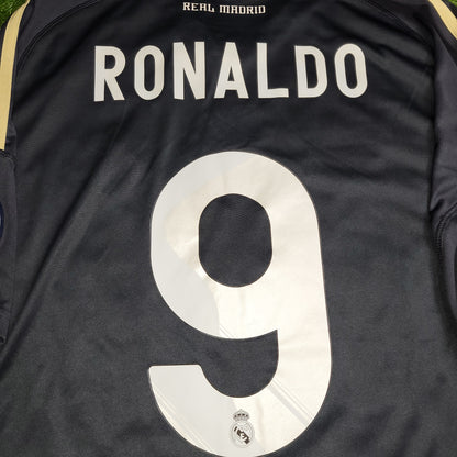 Cristiano Ronaldo Real Madrid 2009 2010 DEBUT SEASON Soccer Third Jersey Shirt L SKU# E84329