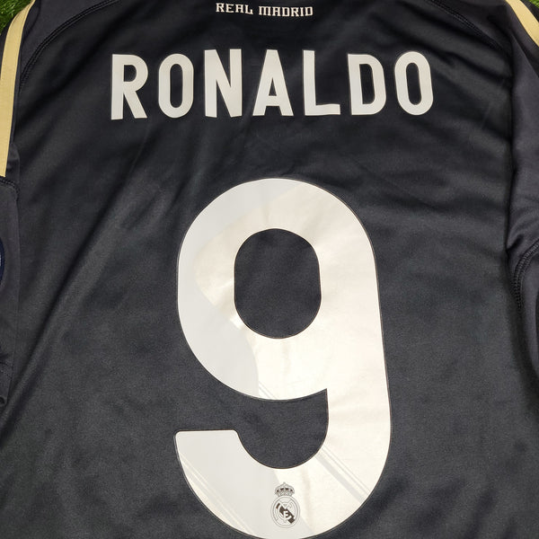 Cristiano Ronaldo Real Madrid 2009 2010 DEBUT SEASON Soccer Third Jersey Shirt L SKU# E84329