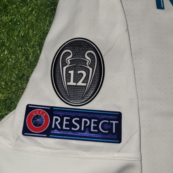 Cristiano Ronaldo Real Madrid Home 2017 2018 LAST SEASON ADIZERO PLAYER ISSUE Soccer Jersey Shirt L SKU# B31097