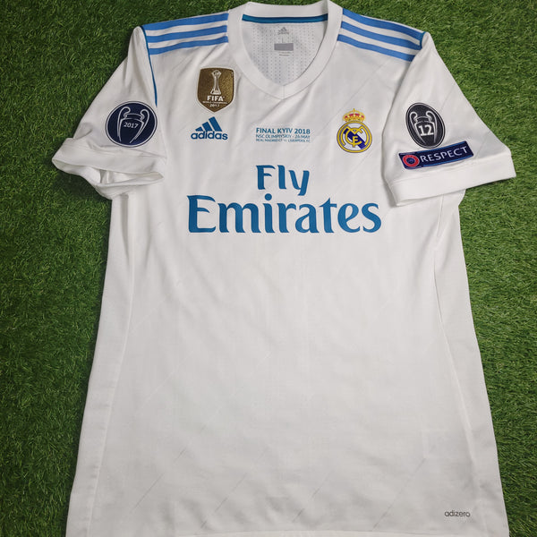 Cristiano Ronaldo Real Madrid Home 2017 2018 LAST SEASON ADIZERO PLAYER ISSUE Soccer Jersey Shirt L SKU# B31097
