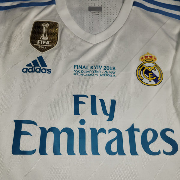Cristiano Ronaldo Real Madrid Home 2017 2018 LAST SEASON ADIZERO PLAYER ISSUE Soccer Jersey Shirt L SKU# B31097