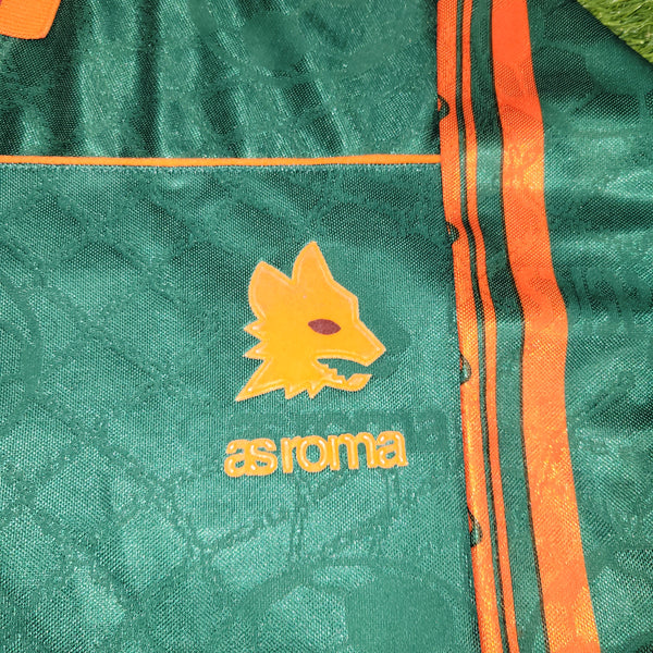 Totti As Roma Asics 1995 1996 Third Soccer Jersey Maglia Shirt XL
