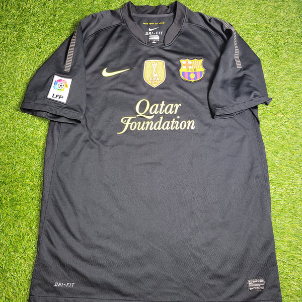 Messi Barcelona 2011 2012 Away Soccer Jersey Shirt L SKU# 419880-010