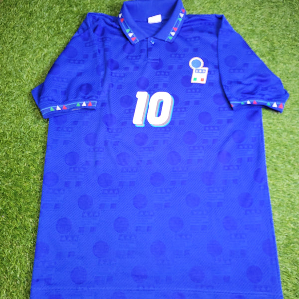 Baggio Italy Diadora 1994 WORLD CUP Home Soccer Jersey Shirt L