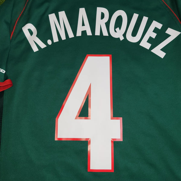 Marquez Mexico Atletica 2002 WORLD CUP Soccer Home Jersey Shirt L