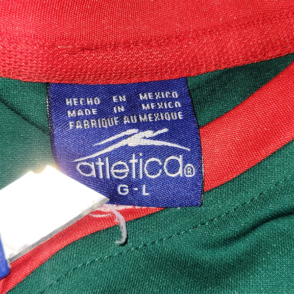 Marquez Mexico Atletica 2002 WORLD CUP Soccer Home Jersey Shirt L