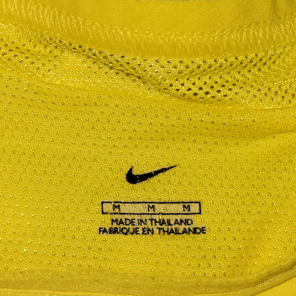 Ronaldinho Brazil 2002 WORLD CUP PLAYER ISSUE Soccer Home Jersey Shirt M SKU# 182264
