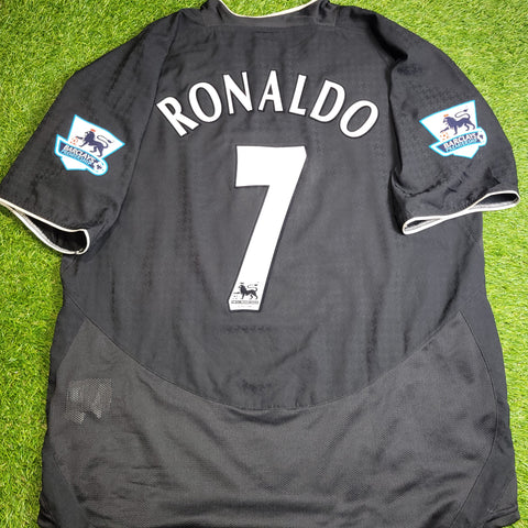 Cristiano Ronaldo Manchester United 2004 2005 Away STAND UP SPEAK UP Jersey Shirt XL SKU# 112677