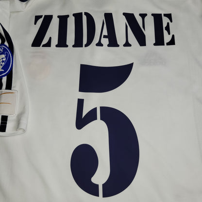 Zidane Real Madrid Centenary 2001 2002 UEFA Soccer Jersey Shirt XL SKU# 134748