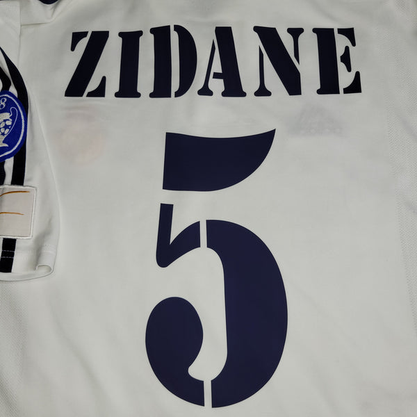 Zidane Real Madrid Centenary 2001 2002 UEFA Soccer Jersey Shirt XL SKU# 134748