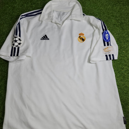 Zidane Real Madrid Centenary 2001 2002 UEFA Soccer Jersey Shirt XL SKU# 134748