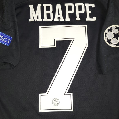 Mbappe Psg Paris Saint Germain 2018 2019 JORDAN VAPORKNIT PLAYER ISSUE Black Soccer Jersey SKU# 918923-012 L