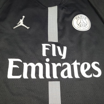 Mbappe Psg Paris Saint Germain 2018 2019 JORDAN VAPORKNIT PLAYER ISSUE Black Soccer Jersey SKU# 918923-012 L