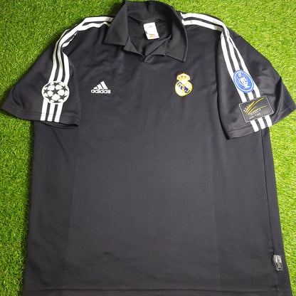 Zidane Real Madrid UEFA 2001 2002 Away Soccer Jersey Shirt L SKU# 134747 ASR001/10 - ForeverSoccerJerseys