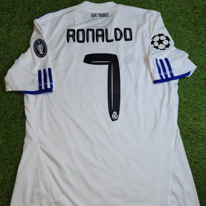 Cristiano Ronaldo Real Madrid 2010 2011 Home Soccer Jersey Shirt L SKU# P96163