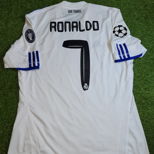 Cristiano Ronaldo Real Madrid 2010 2011 Home Soccer Jersey Shirt L SKU# P96163