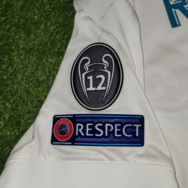 Cristiano Ronaldo Real Madrid 2017 2018 LAST GAME UEFA FINAL Soccer Jersey Shirt L SKU# B31106