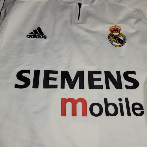 Zidane Real Madrid 2003 2004 UEFA Long Sleeve Soccer Jersey Shirt XL SKU# 913869 ASR001