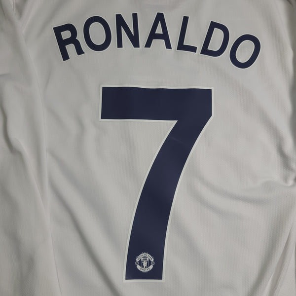 Cristiano Ronaldo Manchester United UEFA FINAL 2008 2009 Away Long Sleeve Soccer Jersey Shirt M SKU# 287613-105