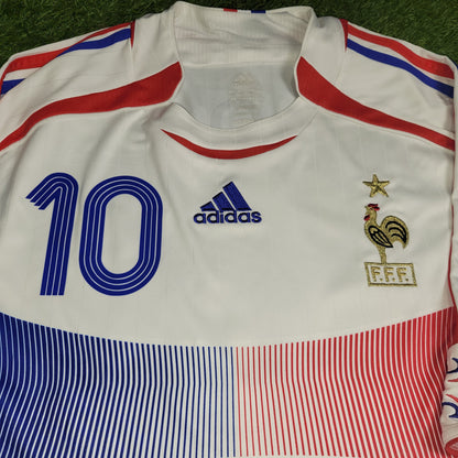 Zidane France 2006 WORLD CUP FINAL Away Soccer Jersey Shirt XL SKU# 740125
