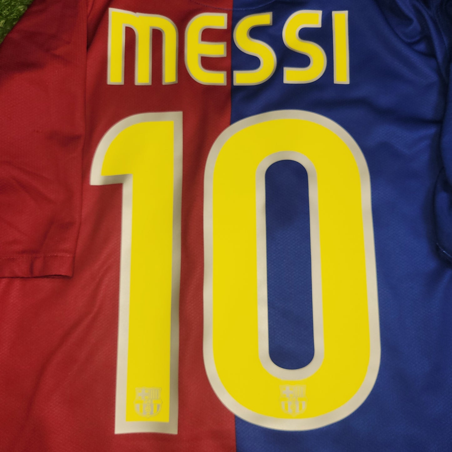 Messi Barcelona TREBLE SEASON 2008 2009 Soccer Jersey Shirt M SKU# 286784-655
