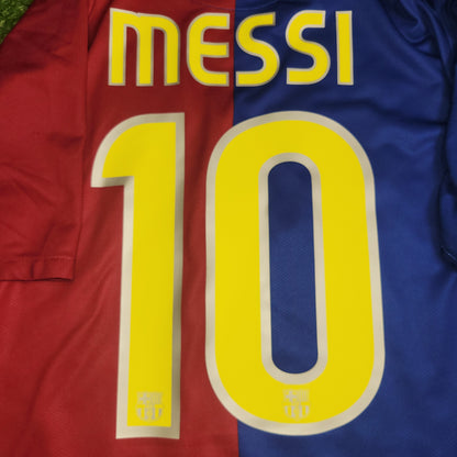 Messi Barcelona TREBLE SEASON 2008 2009 Soccer Jersey Shirt M SKU# 286784-655