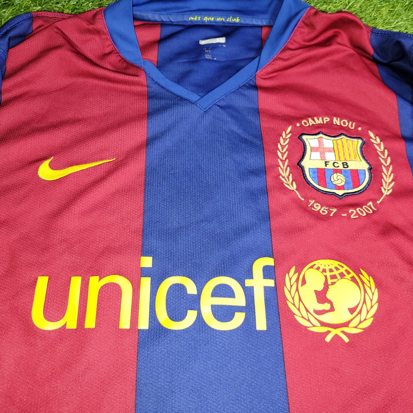 Marquez Barcelona Anniversary Home 2007 2008 Soccer Jersey Shirt XL SKU# 237741-655